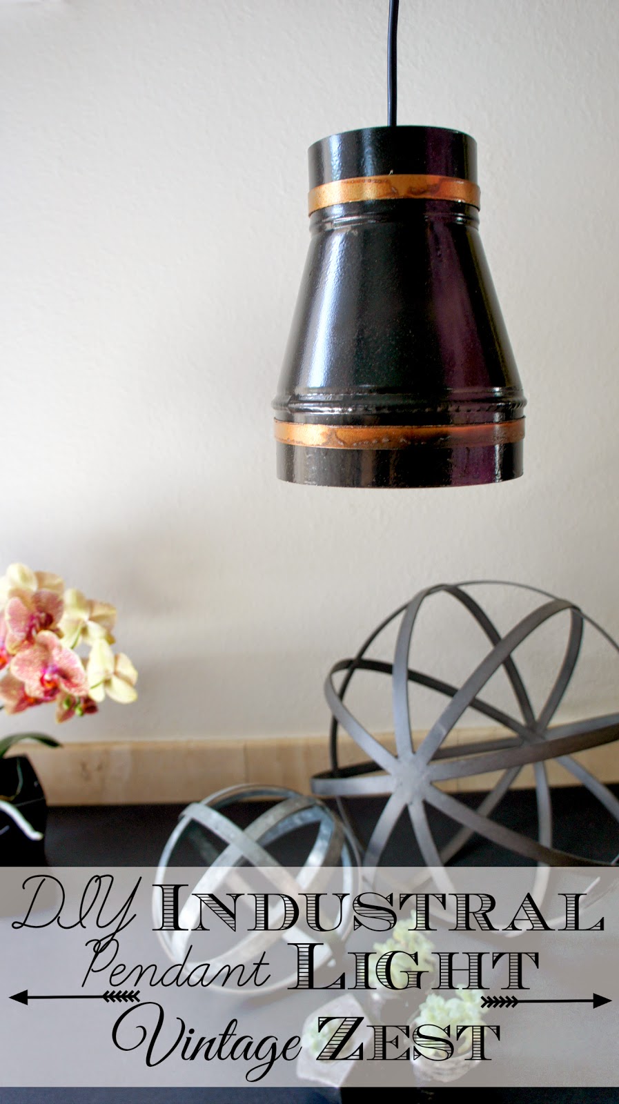 Diy industrial on sale lamp shade